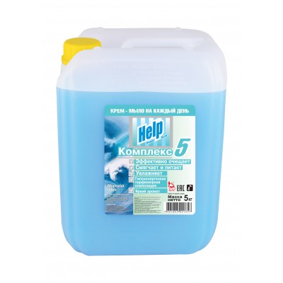 Жидкое мыло "Help" Морской бриз 5 кг